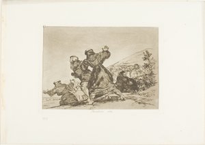 Även denna, skylt 43 från The Disasters of War av Francisco Jose de Goya y Lucientes