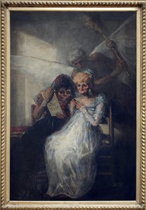 Tid, sa Les Vieilles. Målning av Francisco de Goya y Lucientes (1746-1828), olja på duk, cirka 1808-1812, spansk konst tidigt 1800-tal. Lille konstmuseum. av Francisco de Goya