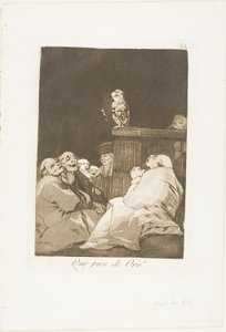 Vilken gyllene näbb!, tallrik 53 från Los Caprichos av Francisco Jose de Goya y Lucientes