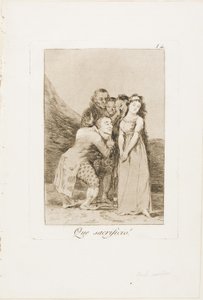 What a Sacrifice!, tallrik 14 från Los Caprichos av Francisco Jose de Goya y Lucientes