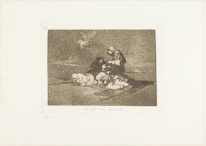Vad är användningen av en kopp?, skylt 59 från The Disasters of War av Francisco Jose de Goya y Lucientes