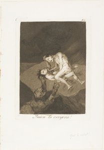 Vem skulle ha trott det!, tallrik 62 från Los Caprichos av Francisco Jose de Goya y Lucientes