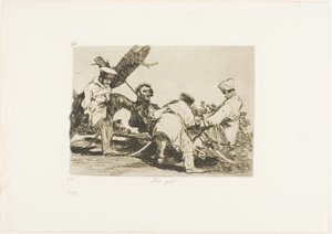 Varför?, skylt 32 från The Disasters of War av Francisco Jose de Goya y Lucientes