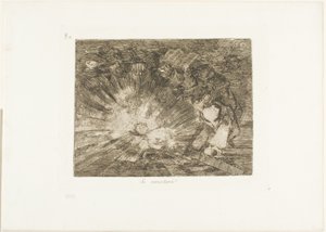 Will She Rise Again?, skylt 80 från The Disasters of War av Francisco Jose de Goya y Lucientes