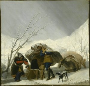 Vinterscen, ca 1786 av Francisco de Goya