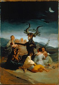 Häxornas sabbat (olja på duk) av Francisco Jose de Goya y Lucientes