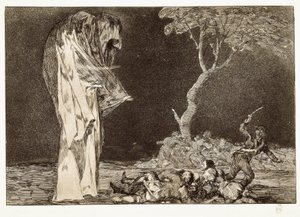 tavla 2 i ""Disparates"" av Francisco de Goya