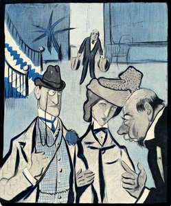 Ett engelskt par checkar in på ett franskt hotell, 1903 av Francisco Sancha y Lengo