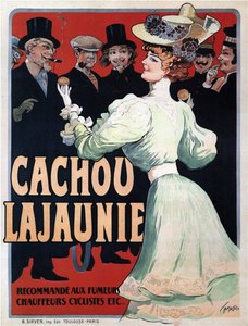 Cachou Lajaunie. Rekommenderas för rökare Förare Cyklister etc, c. 1890