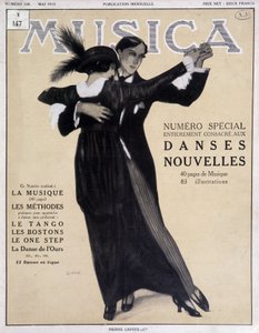 Numero specialdanser nouvelles (par som dansar tango) - Illustration av Francisco Javier Gose (1876-1915) I "" Musica""", maj 1913