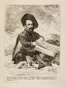 Till dvärgen [El Primo] av Francisco de Goya