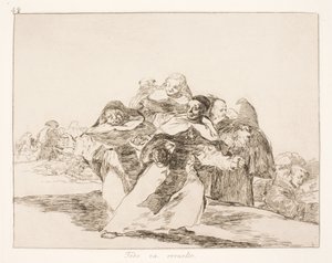 Allt går fel (42) av Francisco de Goya