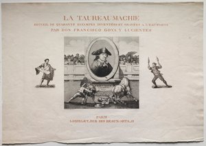 Tjurfäktningar: Titelsida, 1876. av Francisco de Goya