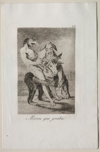 Caprices: Titta så högtidliga de är! av Francisco de Goya