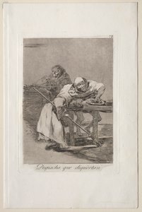 Caprichos: Var snabb, de vaknar upp. av Francisco de Goya