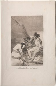 Caprichos: Lads Making Ready.. av Francisco de Goya