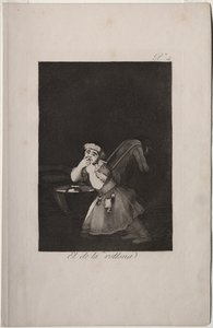 Caprichos: Nannys pojke. av Francisco de Goya