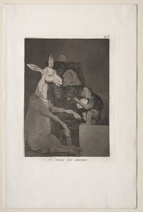 Caprichos: Varken mer eller mindre. av Francisco de Goya