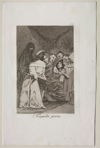 Caprichos: Svälj det, hund! av Francisco de Goya