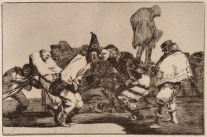 ”Carnival Folly” (Disparate de carnaval), ur serien ”Los Disparates” av Francisco de Goya