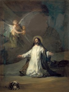 Kristus på Oljeberget. Omkring 1819 av Francisco de Goya