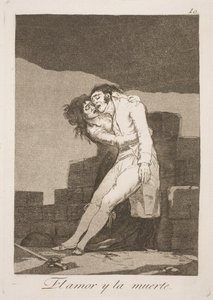 Död och kärlek av Francisco de Goya