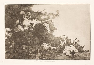 De kan inte komma överens (17) av Francisco de Goya