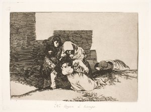 De kom för sent (52) av Francisco de Goya
