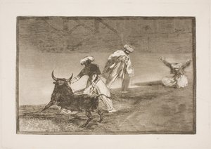 De retar någon annan i hägnet av Francisco de Goya