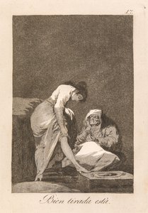 Den sitter! av Francisco de Goya