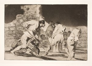 Den dåraktiga ilskan (det är otroligt - och vi är skapade av Gud) av Francisco de Goya