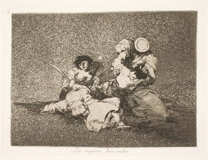 Det är kvinnorna som ger mod (4) av Francisco de Goya