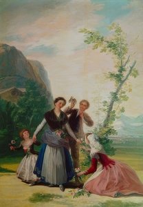 Blomstertjejen eller våren. 1786 av Francisco de Goya
