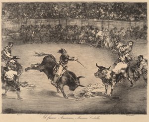 Den berömda amerikanen, Mariano Ceballos (The Famous American, Mariano Ceballos) av Francisco de Goya