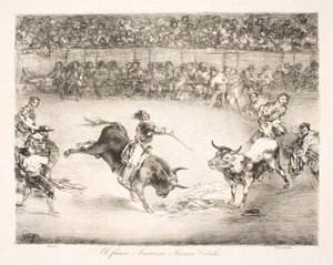 "Den berömda amerikanen, Mariano Ceballos" av Francisco de Goya