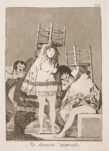 Äntligen på plats av Francisco de Goya