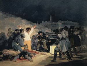 Avrättning av Madrids försvarare, 3 maj, 1808, 1814 (se även 155453 för detaljer)