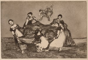 ”Feminine Folly” (Disparate femenino), ur serien ”Los Disparates” av Francisco de Goya