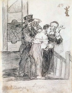 Franska straff, mellan 1824 och 1828. av Francisco de Goya