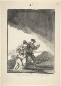 God Save Us from Such a Bitter Fate, c.1816-20 (borste med indiskt bläck & grått tvätt och skrapning) av Francisco de Goya