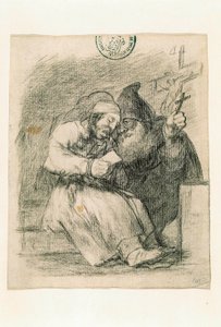 Han hjälper honom att dö bra av Francisco de Goya