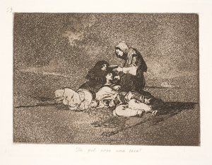 Vad föreslår en enstaka kopp? (59) av Francisco de Goya