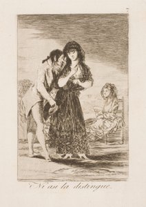 Inte ens på detta sätt känner han henne av Francisco de Goya