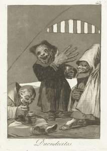 kobolds nisser The Whims (serietitel) av Francisco de Goya