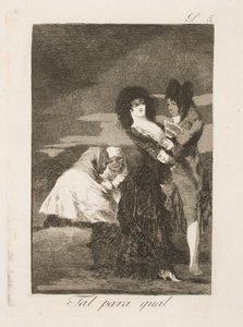 En kråka kommer att söka en kompis av Francisco de Goya