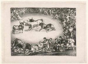 Tjurarna från Bordeaux: Spansk underhållning av Francisco de Goya
