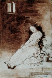 Los Caprichos: "För att hon var mottaglig" av Francisco de Goya