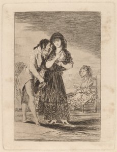 Ni asi la distingue (även så kan han inte göra henne ut) av Francisco de Goya