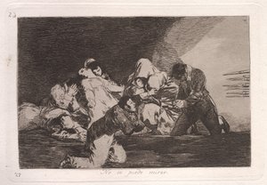 Kan inte titta (Man kan inte titta) av Francisco de Goya