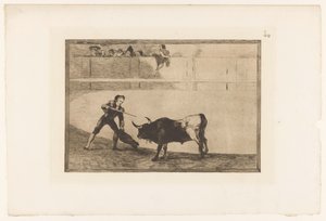 Pedro Romera Martínez skrev en stjärna Pedro Romero dödar en stående tjur Stierengevechten (serietitel) La Taureamachie (serietitel) Tjurfäktning (serietitel) av Francisco de Goya